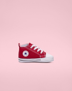 Converse Chuck Taylor First Star Lány Magasszárú Piros | CXRLPMU-HU